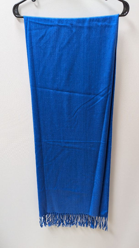 PASHMINA Blue Tassel Pashmina Blanket Scarf