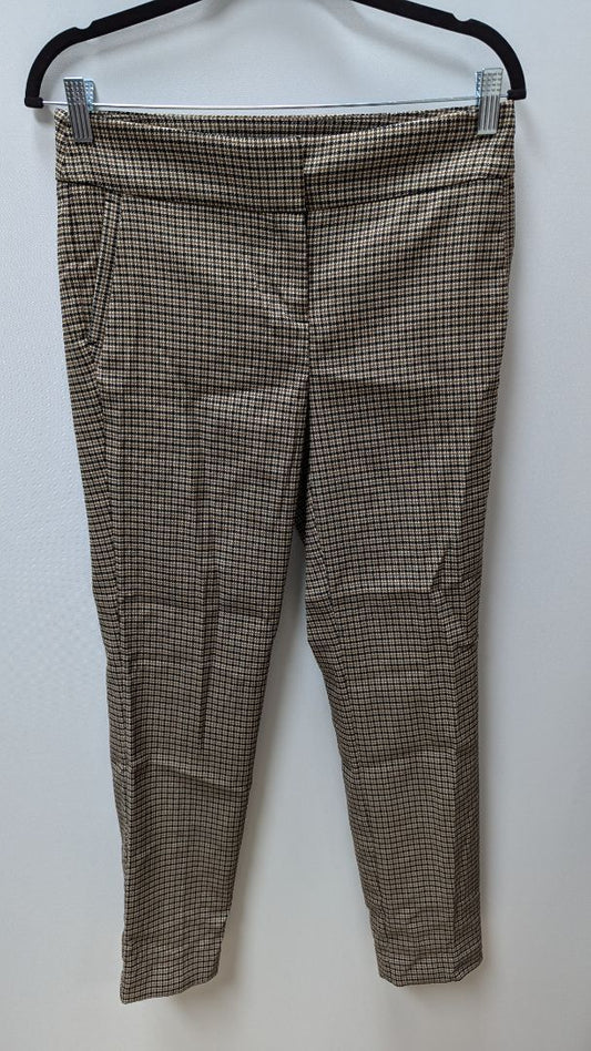 Worthington Brown/Black Plaid Slim Cut Pants