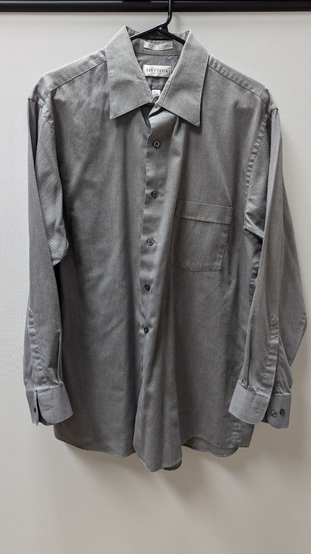 Van Heusen Grey Long Sleeve Button Up Shirt