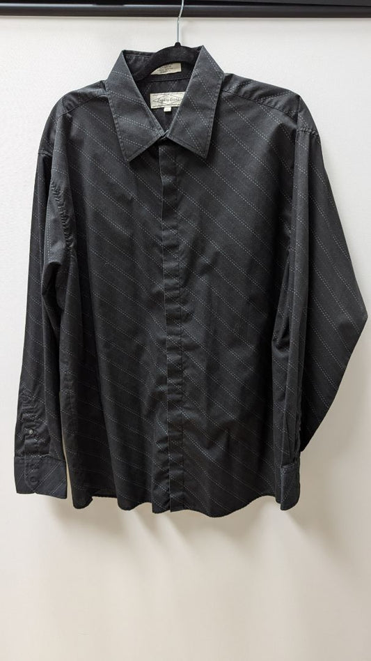 Eighty Eight Black Striped Button Up Shirt