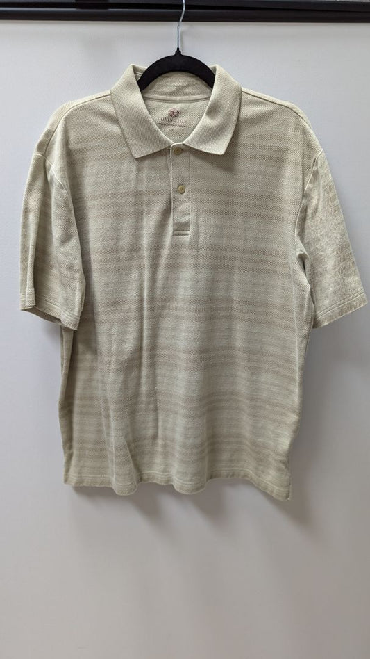 COVINGTON Light Tan Short Sleeve Polo Shirt