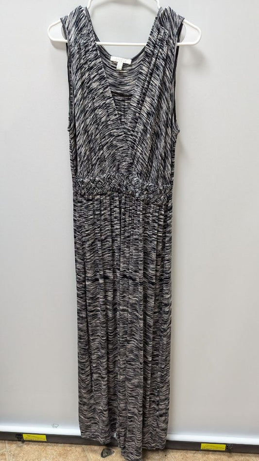 SPENSE Black/White Striped Maxi Dress