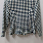 LA BELLE Fashions Dark Green/Ivory Houndstooth Blazer Jacket