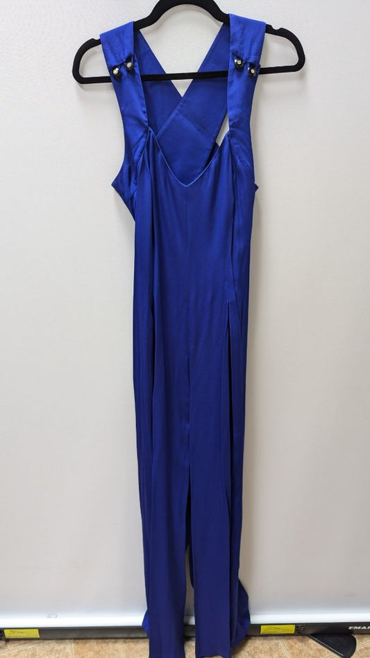 BB Collections Dark Blue Formal Jumpsuit