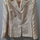 Le Suit Light Peach Blazer and Skirt Suit Set