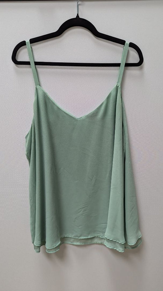 Torrid Light Green Sleeveless Sheath Blouse