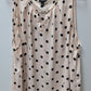 Torrid Light Pink/Black Polka Dot Sleeveless Blouse