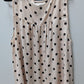 Torrid Light Pink/Black Polka Dot Sleeveless Blouse