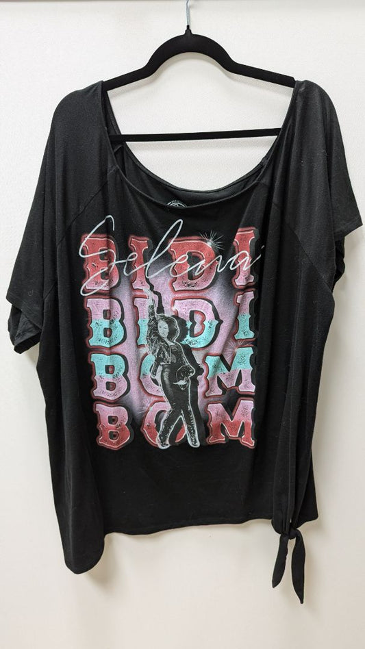 Selena Black Graphic Concert Tee