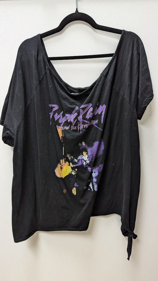 Prince Black "Purple Rain" Graphic Tee