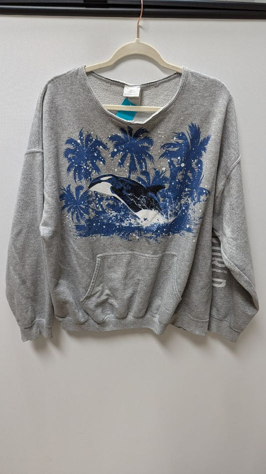 SeaWorld Grey/Blue Graphic Sweatshirt