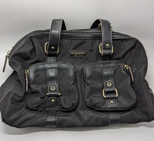 Tyler Rodan Black Multipocket Shoulder Bag Purse