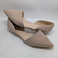 Nine West Beige Pointed Toe Suede Flats