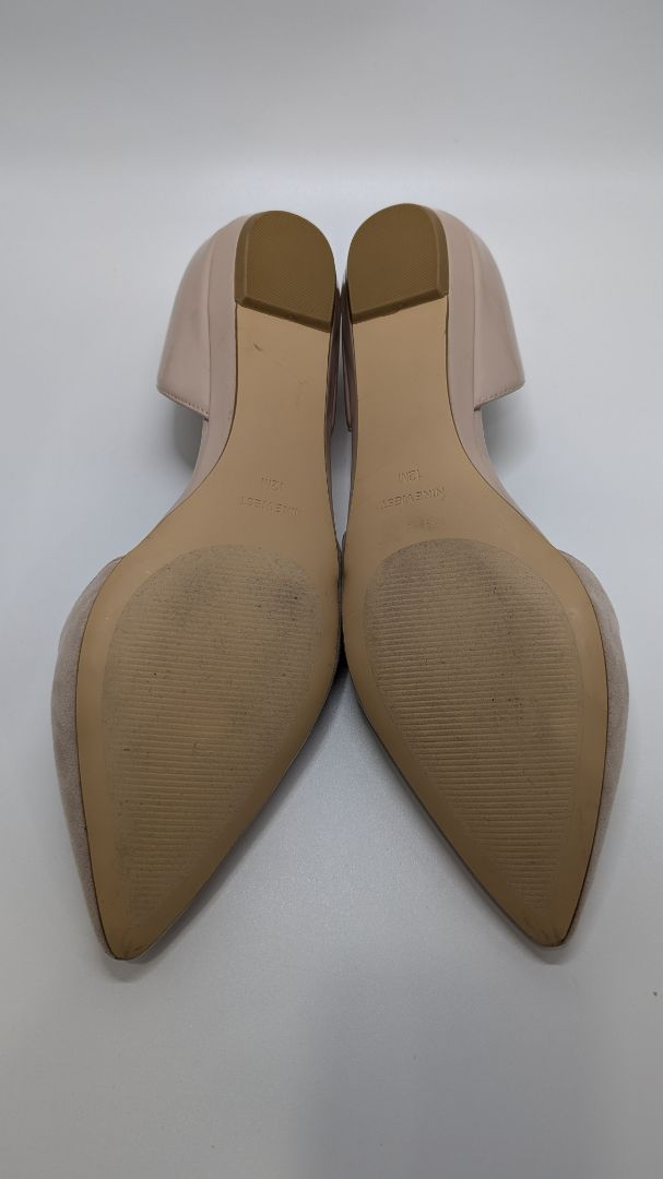 Nine West Beige Pointed Toe Suede Flats