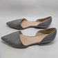 Nine West Grey Pointed Toe Suede Flats