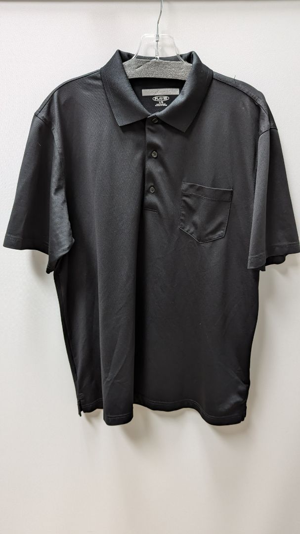 Greg Norman "Play Dry" Black Polo Shirt