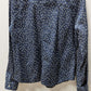 Lauren Conrad Dark Blue/Ivory Hearts Button Up Blouse