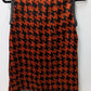 FLYNOW Dark Orange/Black Sleeveless Blouse