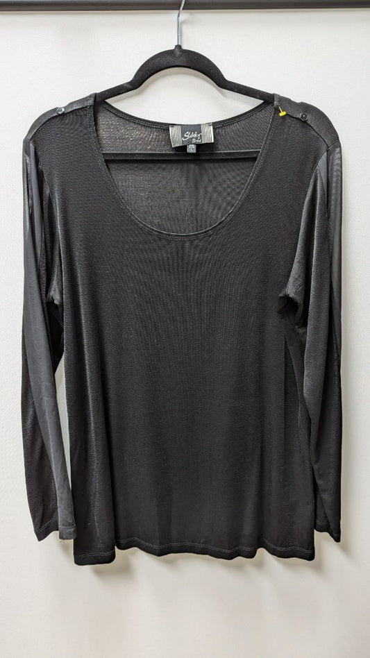 Slinky Brand Black Long Sleeve Blouse