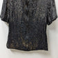 Stenay Black Multicolored Flower Beaded Blouse