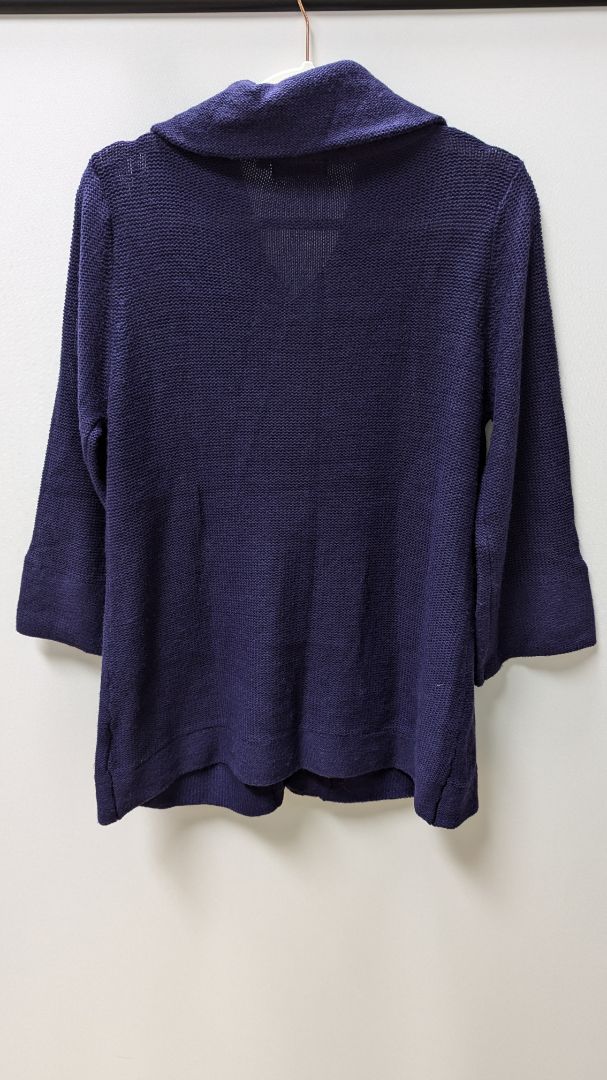 Creazioni Effeci Purple Knit Button Up Cardigan