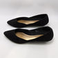 Fioni Black Faux Suede Wedges