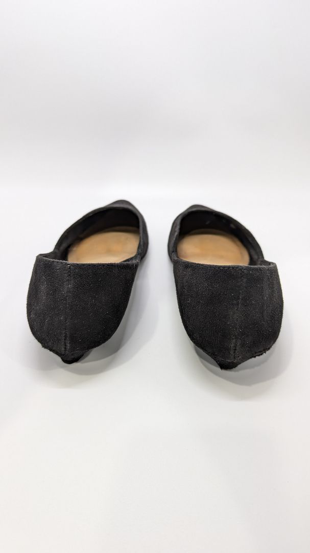 Fioni Black Faux Suede Wedges