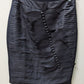 Downeast Basics Navy Ruffled Pencil Skirt