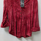 Ava & Grace Red Sequined Blouse