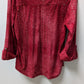 Ava & Grace Red Sequined Blouse