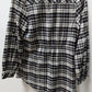 The Hanger Black/White Plaid Button Up Flannel Shirt