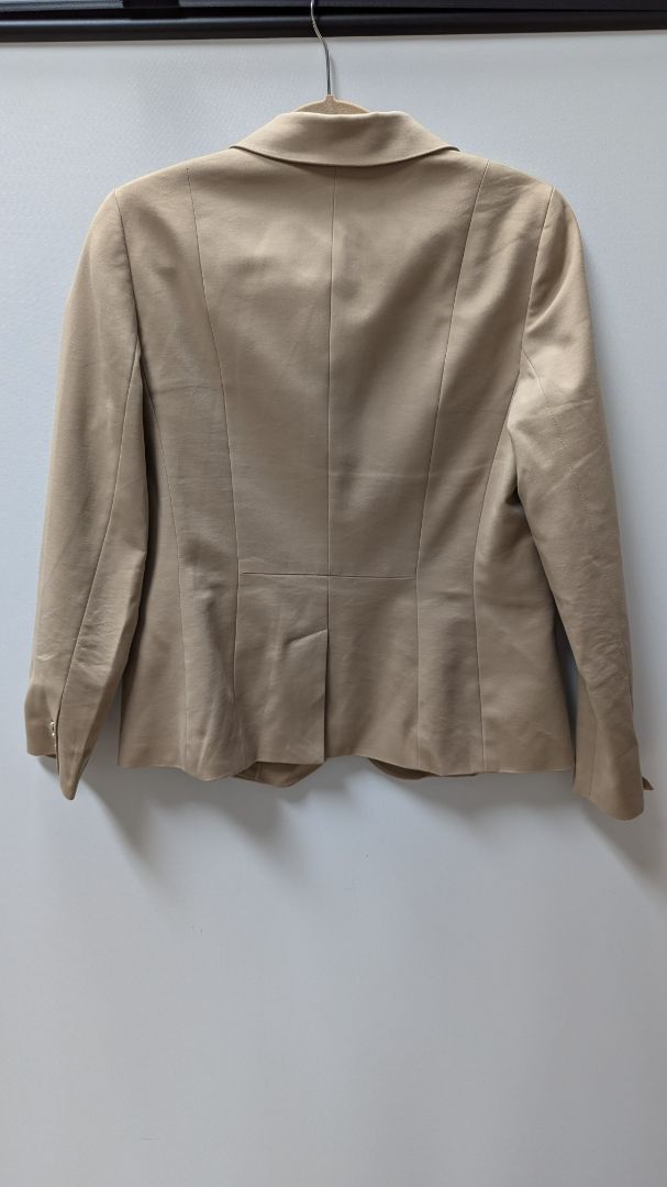 Talbots Tan Long Sleeve 2 Button Blazer