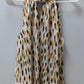 Banana Republic White/Yellow High-Neck Sleeveless Blouse