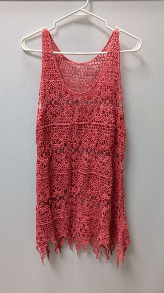 ASHA Pink Lace Cover-Up Dress