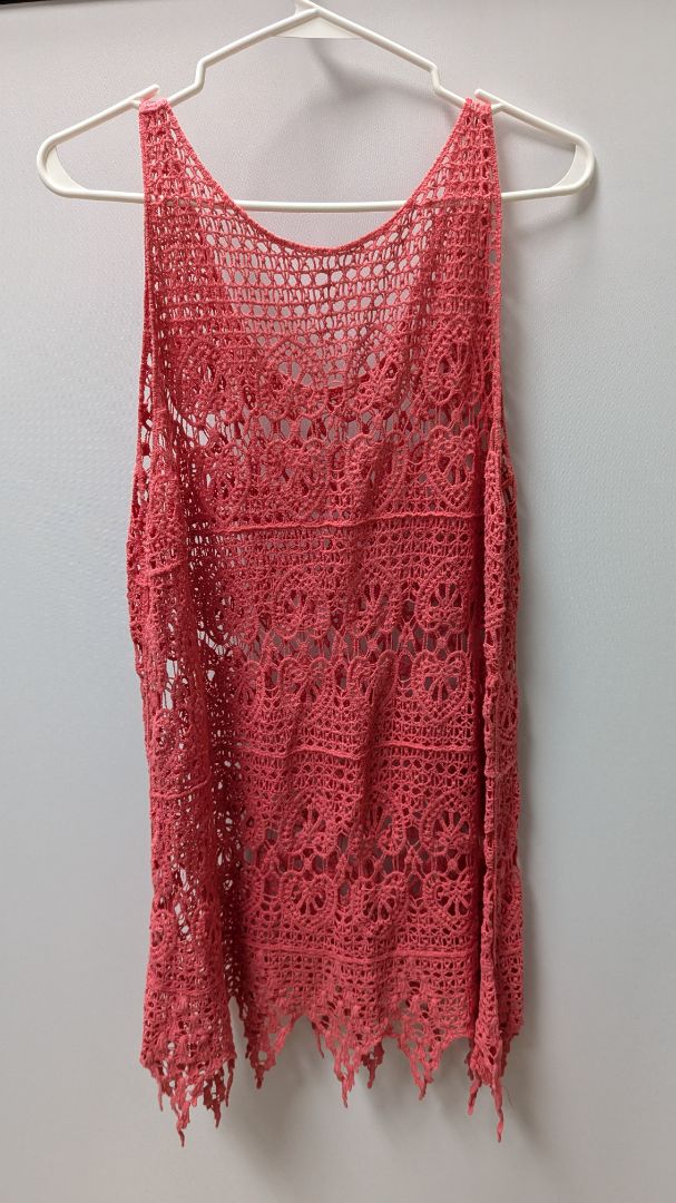 ASHA Pink Lace Cover-Up Dress