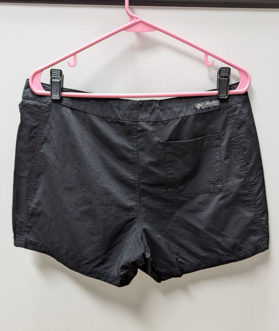 Columbia Black Nylon Active Shorts