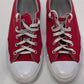 Converse Red/White Lace Up Sneakers