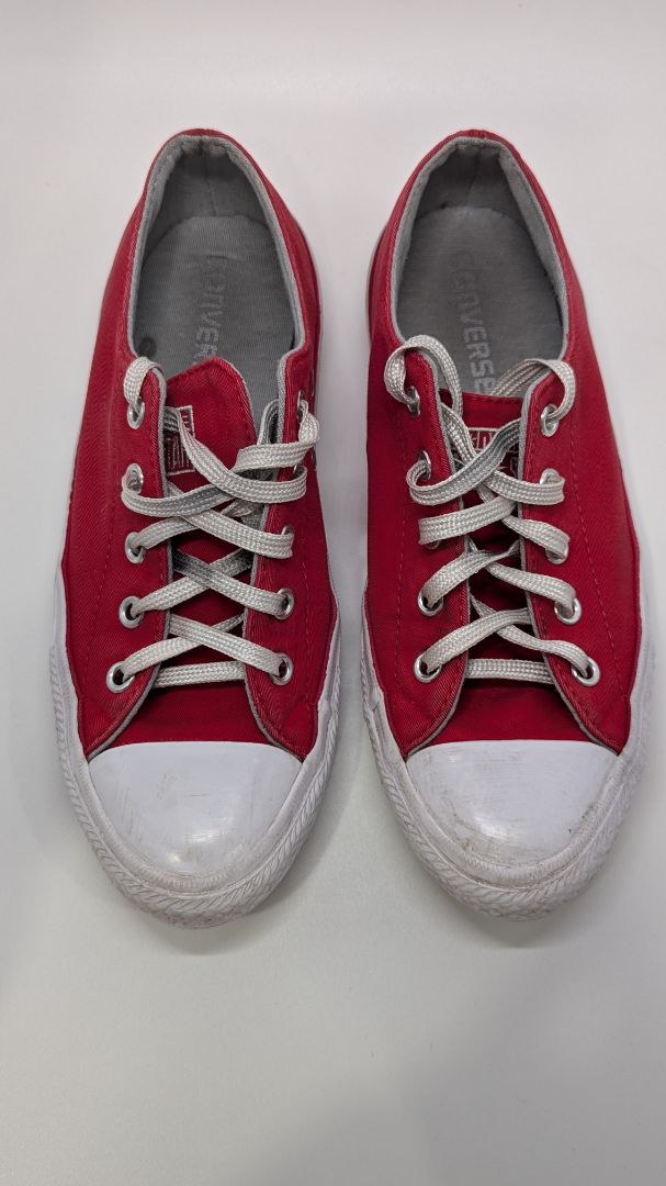 Converse Red/White Lace Up Sneakers