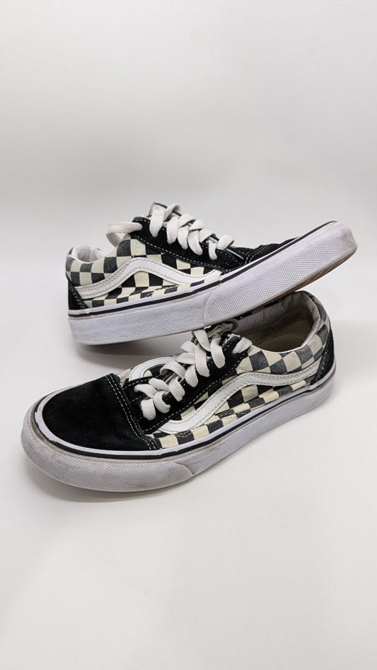 Vans Black/Ivory Checkered Sneakers