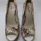 Modesta Ivory Floral Platform Heels