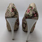 Modesta Ivory Floral Platform Heels