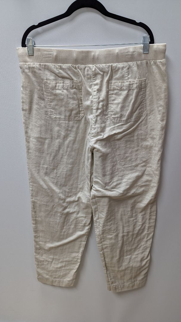 J.Jill Light Beige Linen Casual Pants