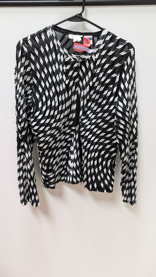 Andrea Rosati Black/White Mesh Spliced Jacket