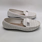 daisy fuentes White Monogram Loafers