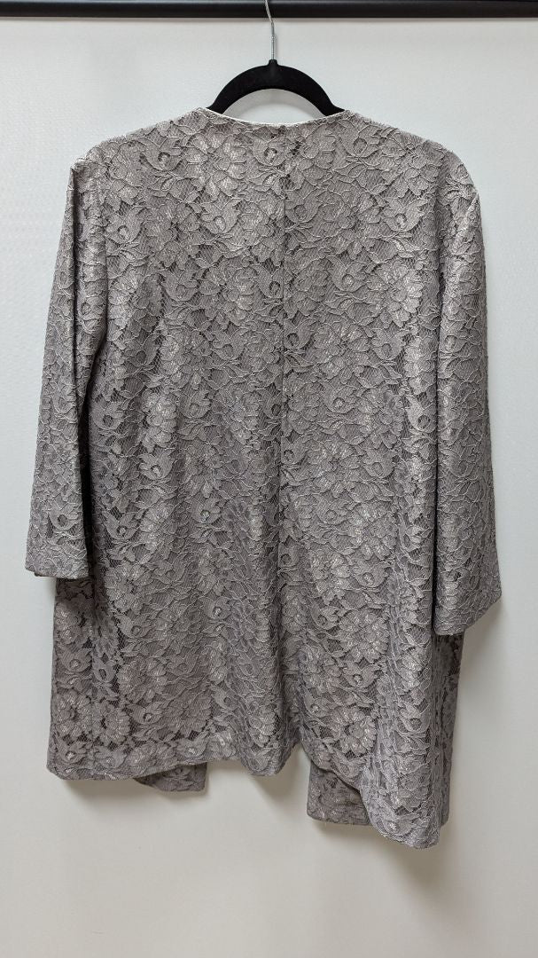 Chico's Grey Lace Cardigan