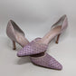 Nina Lavender Mesh Pointed Toe Heels