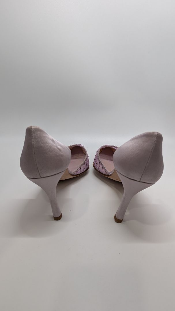 Nina Lavender Mesh Pointed Toe Heels