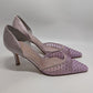 Nina Lavender Mesh Pointed Toe Heels