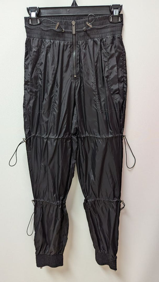 Herve Black Lightweight Drawstring Active Pants