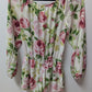 Olivaceous White/Pink/Green Floral Romper